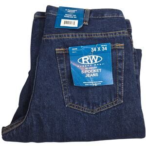 Rugged Wear | Dark Wash, 5 Pocket Jeans | Size 34 x 34